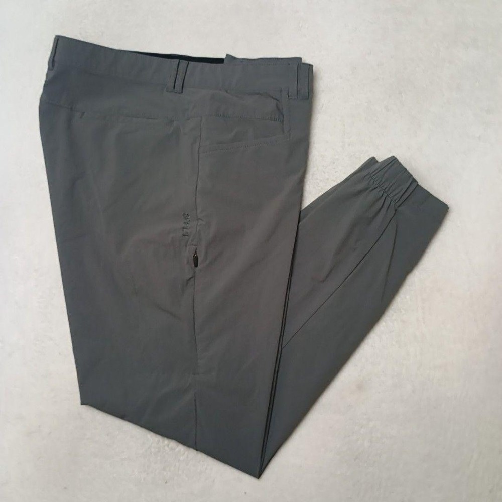 BYLT Pants Mens 36x29 Gray Ace Jogger Slim Stretch Nylon Travel Cargo Pockets